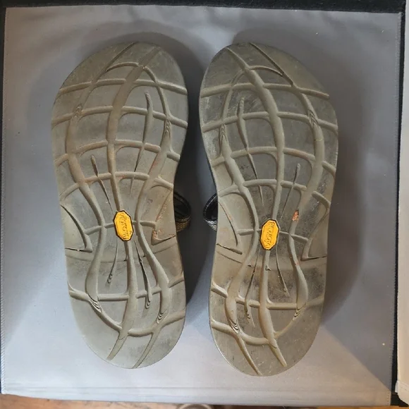 Chaco Black and Tan Mens Sandals Sz 12 - Picture 4 of 6